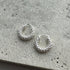 tweed pierce/earring